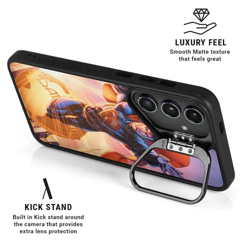 DC Comics Superman Unchained #1 75th Anniversary Cover Art by Jim Lee Galaxy S25 Kickstand Case